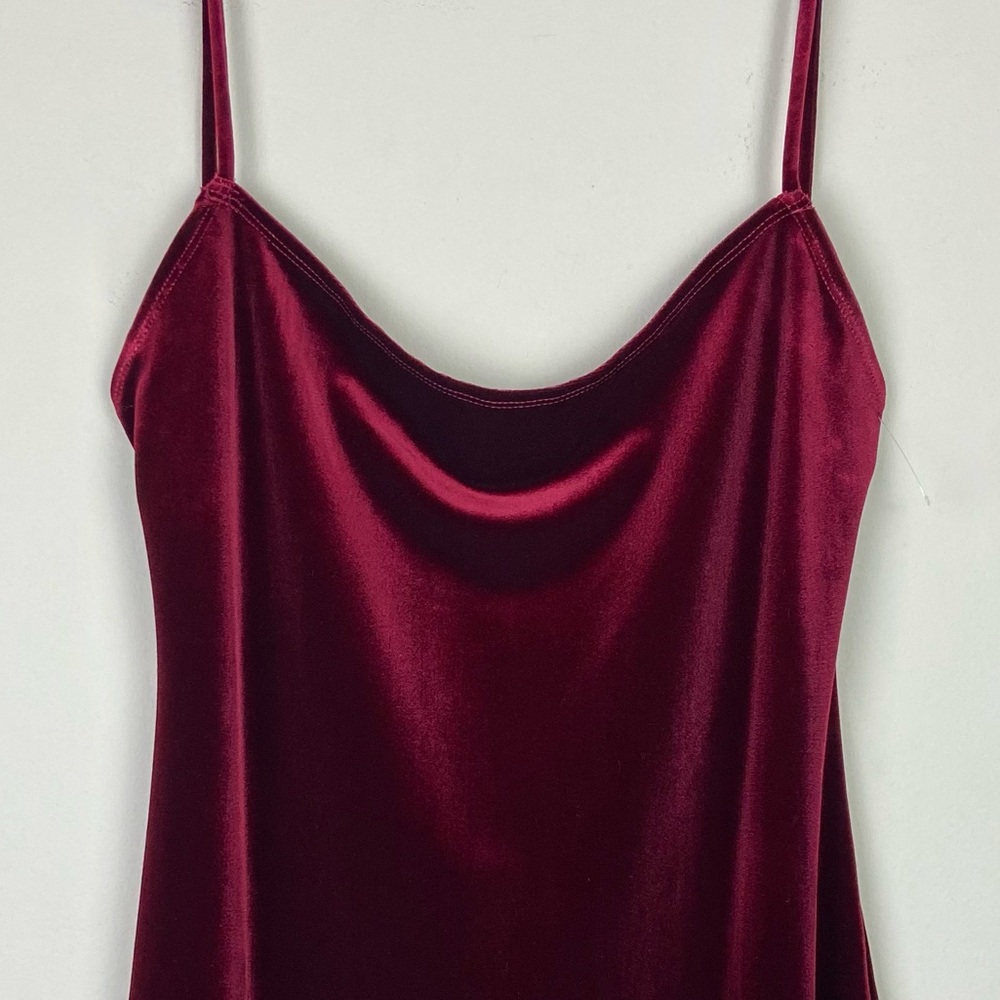 Reformation Merel Chianti Velvet Dress Stretch Size XL - Picture 8 of 13